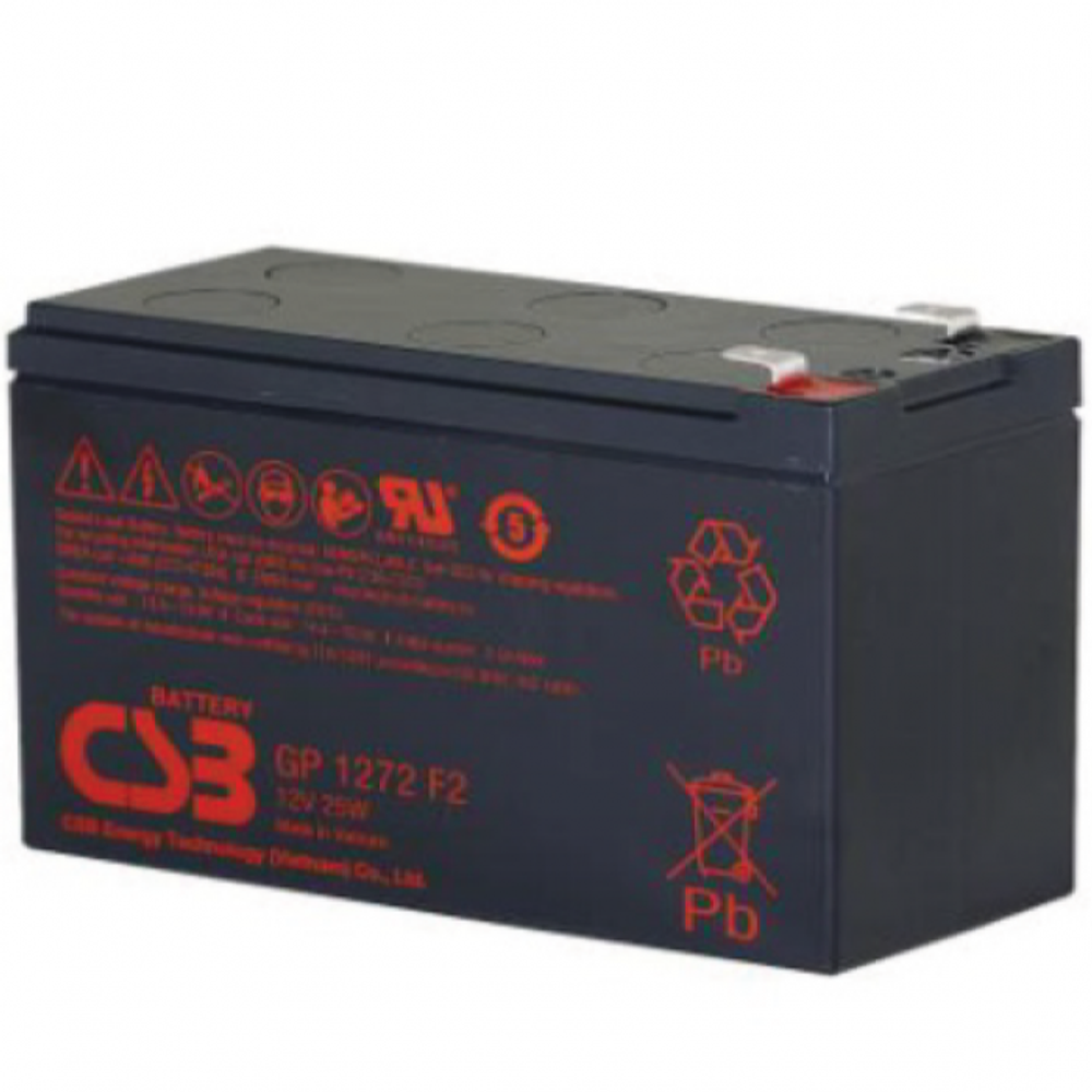 Аккумулятор CSB GP1272 F2 (12V25W)  ( 7,2Ач / 12В ) AGM