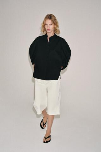 РУБАШКА С ОБЪЕМНЫМИ РУКАВАМИ — ZW COLLECTION — ZARA