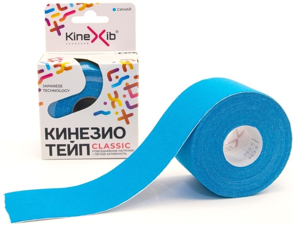 Кинезио тейп KineXib Diamond аквамарин 5 м х 5 см