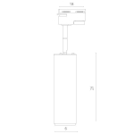 Трековый светодиодный светильник Arte Lamp PERISCOPIO A1412PL-1WH