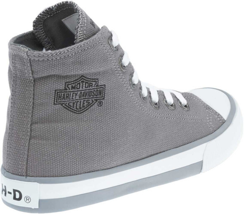 Высокие кеды Flora 4.25" Gray Canvas Hi-Top Harley-Davidson
