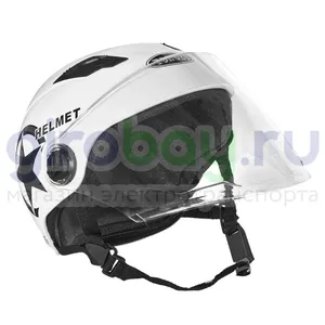 Шлем открытый Helmet NEW (Белый) фото 3 фото №5
