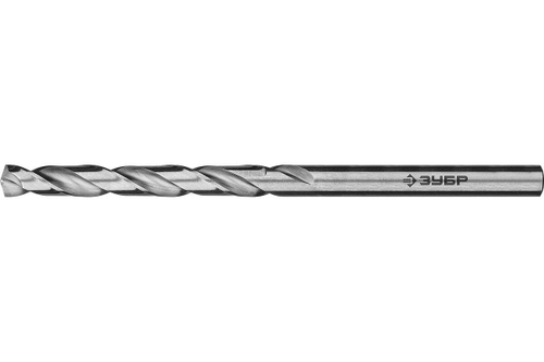 Сверло по металлу 4.0х75мм, сталь Р6М5, класс А, ЗУБР ПРОФ-А