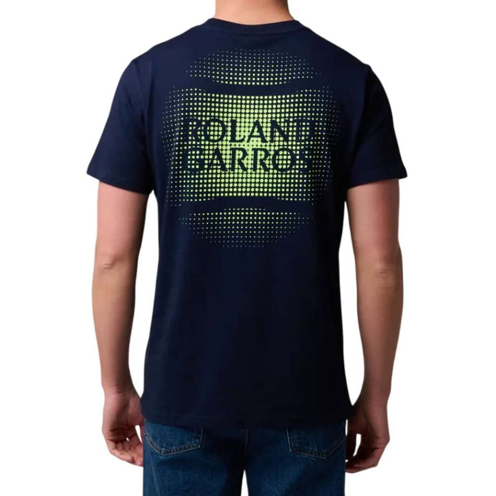 Теннисная футболка Roland Garros Back Ball - navy blue