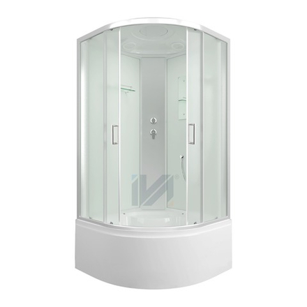 Душевая кабина IVA SC90CM 900*900*2150 высокий поддон, светлое стекло