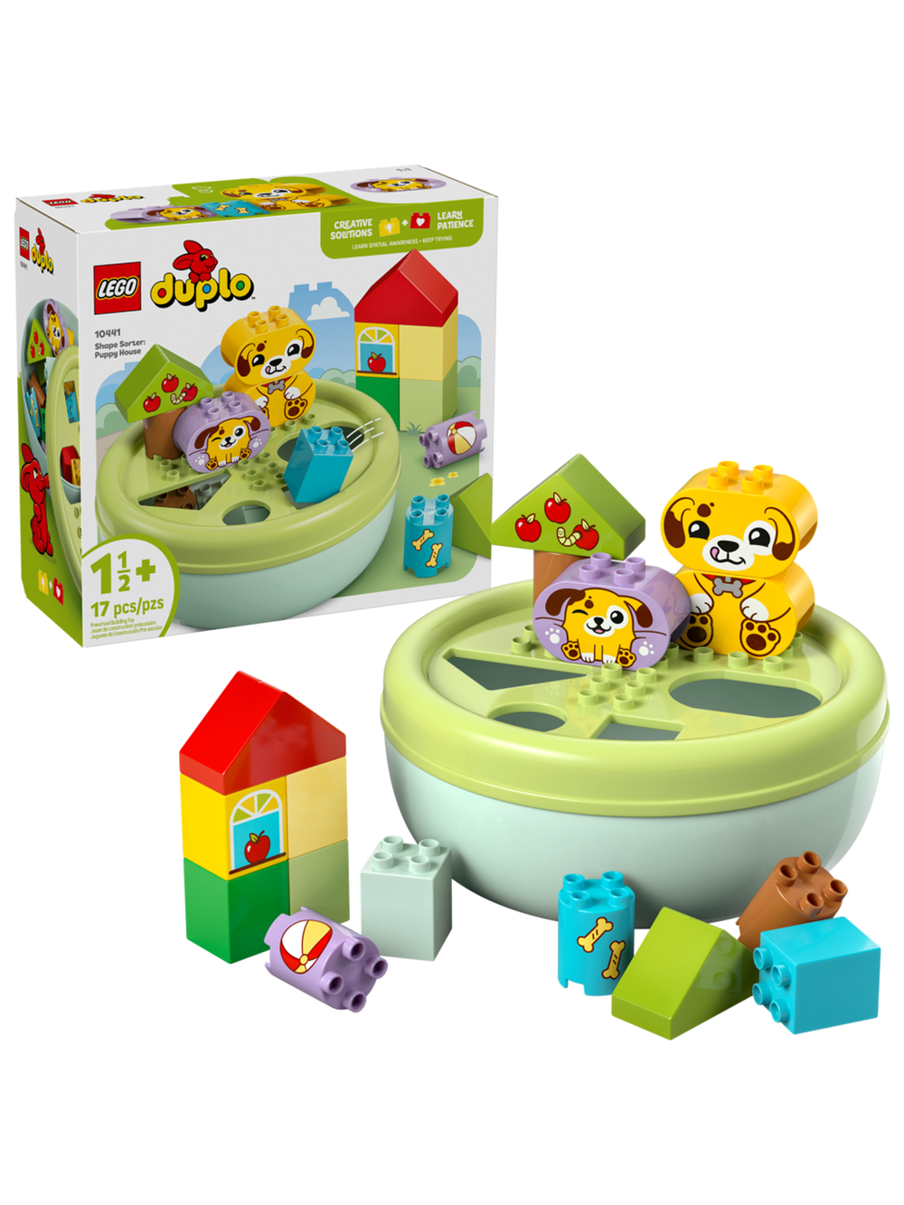 Конструктор Лего Дупло Сортировщик фигур Домик для щенков | LEGO DUPLO Shape Sorter Puppy House - 10441, 17 дет (18 м)