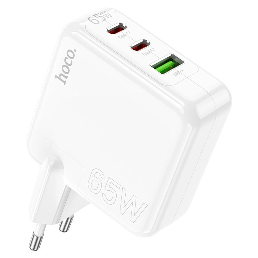 Сетевое зар. устр. Hoco C115A 1USB/2C 65W белое