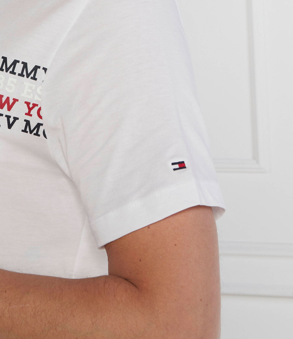 Футболка CENTER CHEST STRIPE TEE Tommy Hilfiger - белый(MW0MW32618)