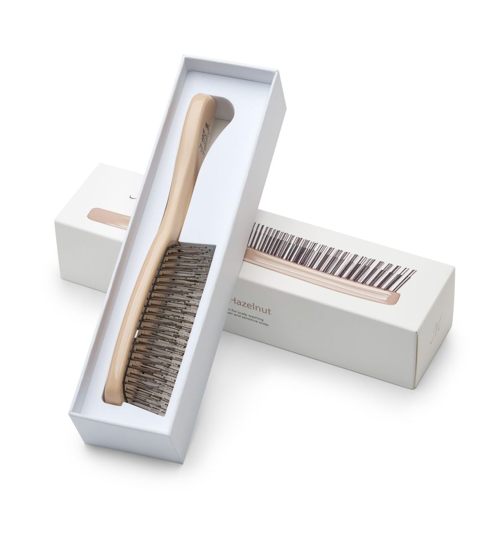 Расческа Majestic Scalp Brush светлый орех