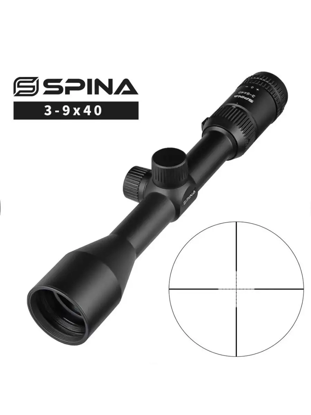 Прицел оптический (Spina Optics) 3-9x40 (с кольцами)