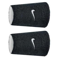 Напульсник теннисный Nike Swoosh Double Wide Reversible 2P - black/white