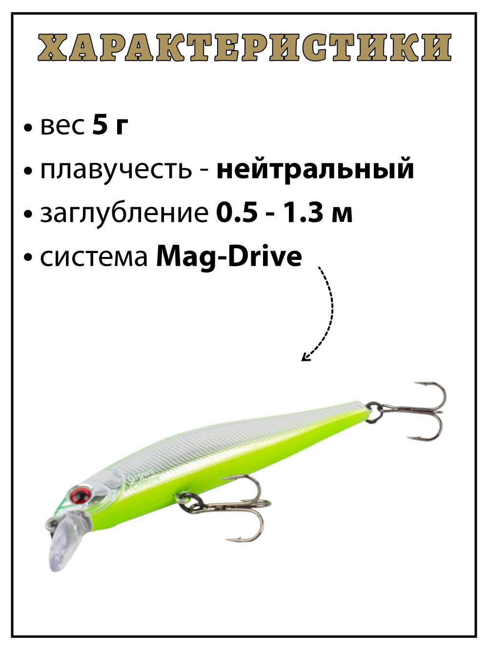 Воблер Минноу Rigge 70SP 70 мм 5 г цвет #05