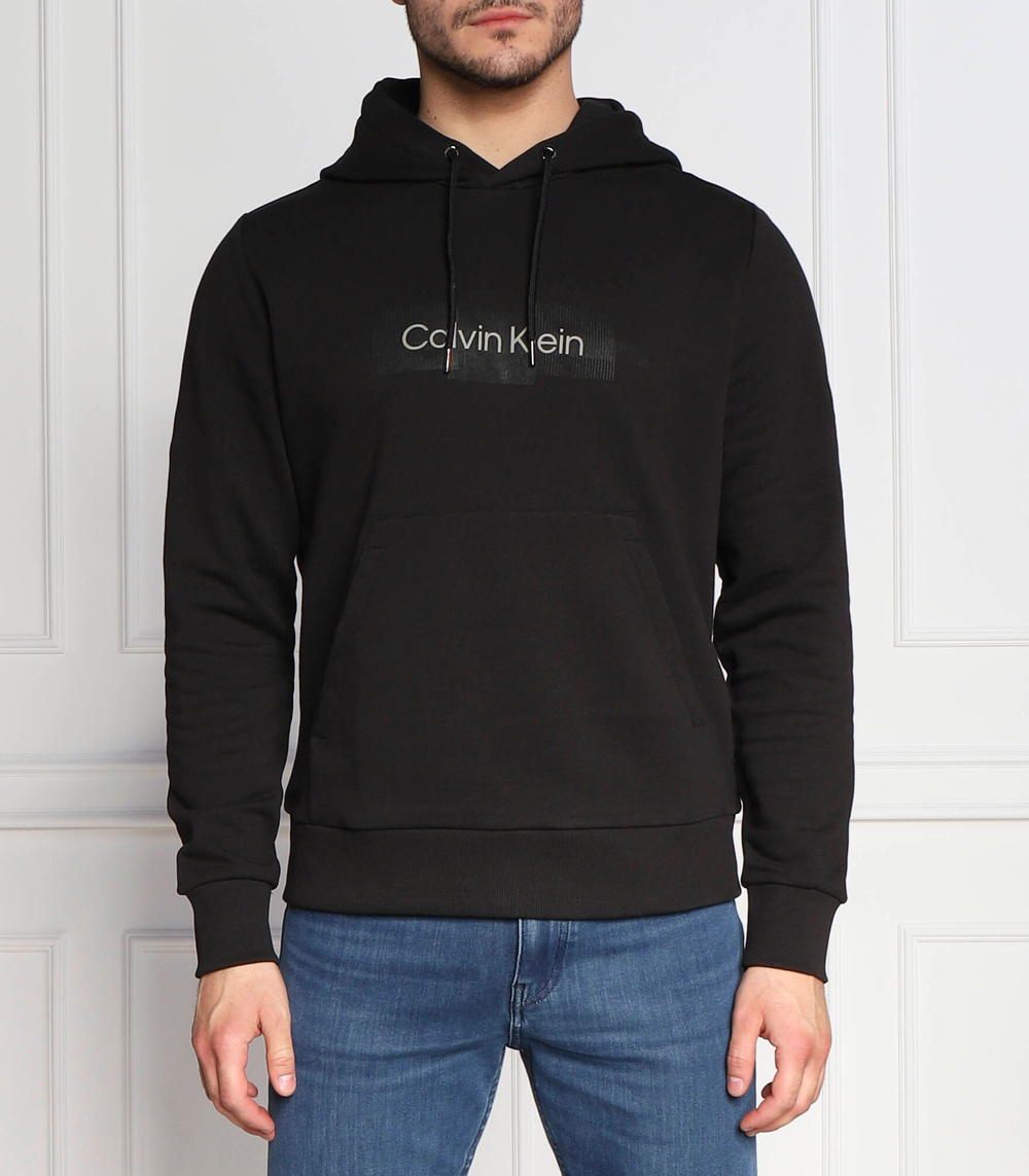 Худи box striped logo Calvin Klein - черный(K10K110761)