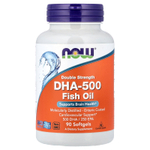NOW Foods, рыбий жир с ДГК 500, 90 капсул