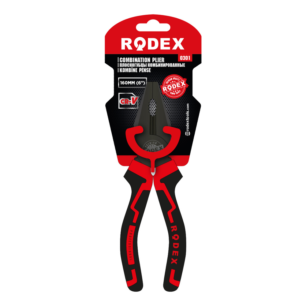 ПЛОСКОГУБЦЫ RODEX КОМБИНИРОВАННЫЕ KPN306 RHT0301100006