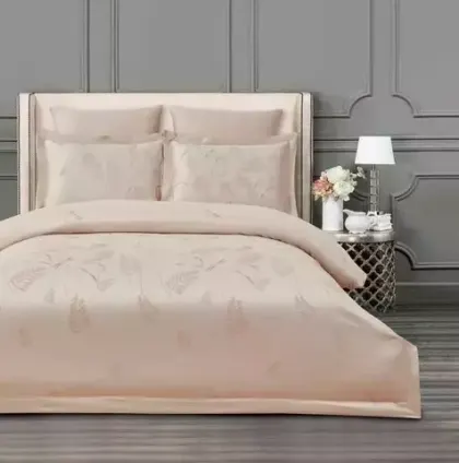 Постельное белье 2 спальное евро Arya home Royalty Lenora бежевое