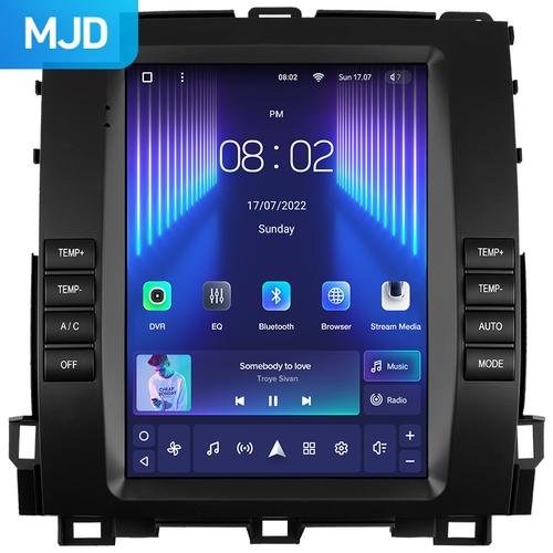 Магнитола для Toyota Land Cruiser Prado 120, Lexus GX470 (экран климата внизу) - Teyes TPRO 2 монитор 9.7" QLED в стиле "Тесла" на Android 10, Быстрая, 4G SIM-слот