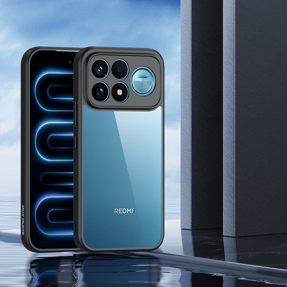 Чехол усиленный защитный с черными рамками для Xiaomi Poco F9 Ultra и Redmi K100 Pro Max, серия Aimo Series от Dux Ducis