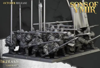 Dwarfs spears Regiment