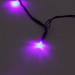 Гирлянда для дома 7,5м 80 ламп LED зелёный пров.,8 реж, IP-20, Фиолетовый