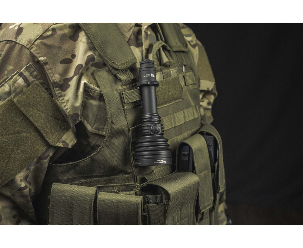 Фонарь светодиодный поисковой Armytek Barracuda Pro Max, 2800 лм, холодный свет, аккумулятор