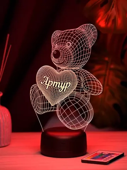Ночник "Мишка с именем Артур" - подарок мальчику