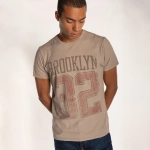 Футболка Bowery NYC "Brooklyn 32" Slub Jersey Gravel