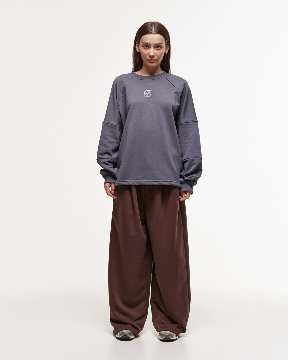 Baggy Trousers LOGO French Roast
