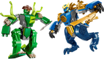 Конструктор Лего Ниндзяго Бой драконьего меха Джея | LEGO Ninjago Jay’s Dragon Mech Fight 71853 — 107 деталей (4+)