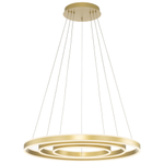 Citilux Дуэт CL719682 LED Люстра подвесная с пультом Золото