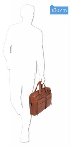Сумка мужская Piquadro Black Square из светло-коричневой кожи (CA2849B3/CU)