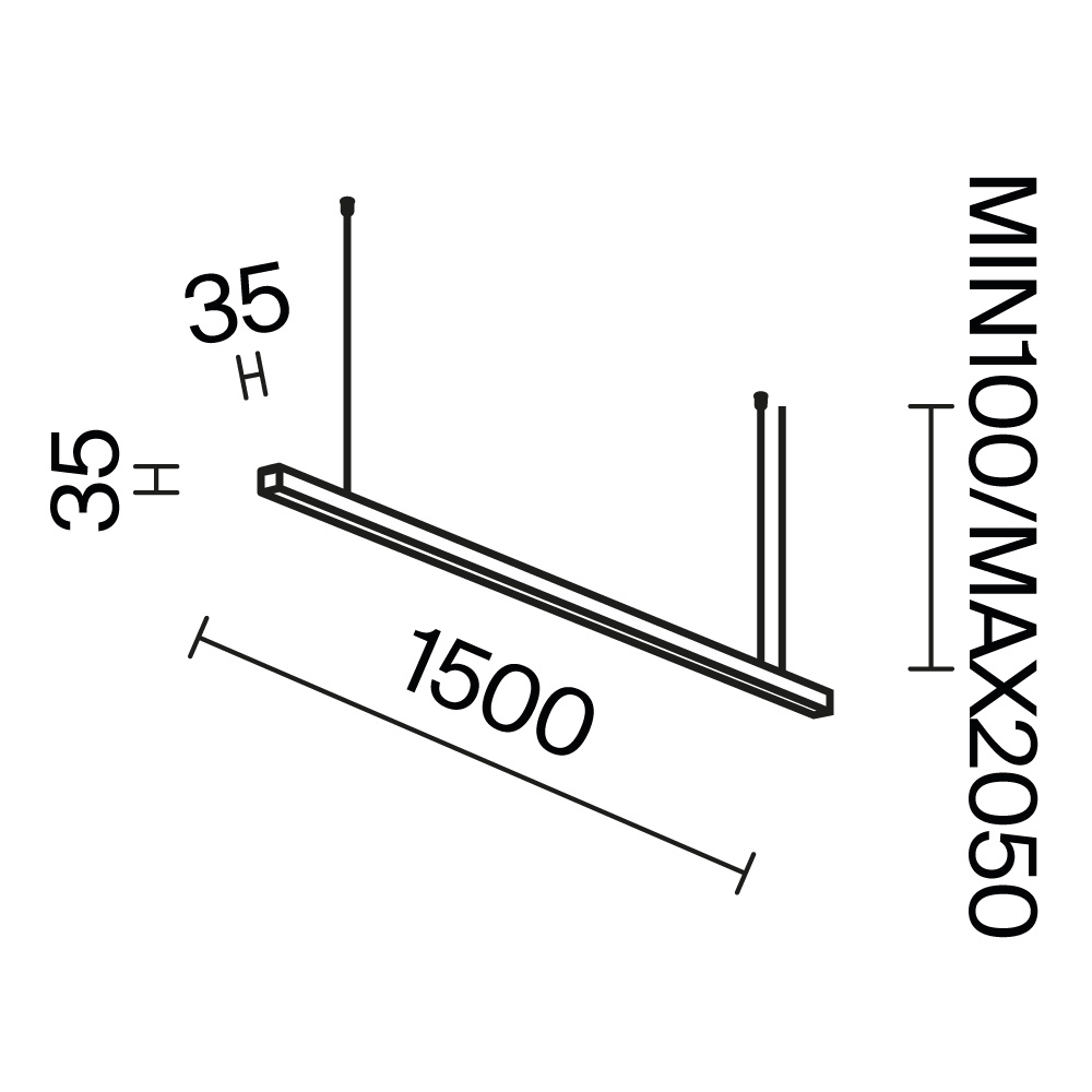 Линейный светильник Technical LL312005