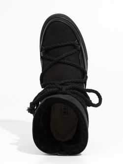 Высокие комбинированные кеды INUIKII Sneaker Classic Black на меху