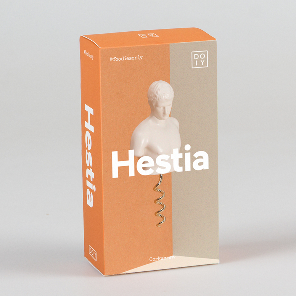 Штопор для бутылок металлический hestia белый