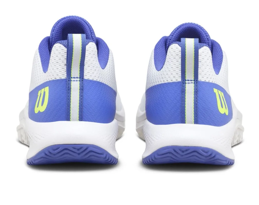 Теннисные кроссовки Wilson Rush Pro Lite - white/amparo blue/safety yellow