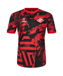 Футболка разминочная Jögel PREMIER PerFormDRY Spartak Pre-match Tee, красный/черный