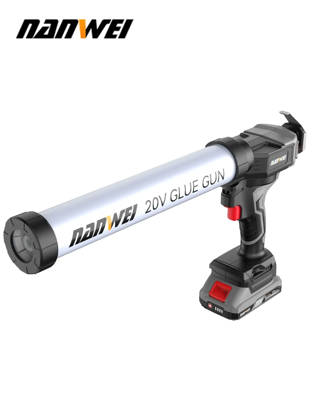 Пистолет для герметика аккумуляторный Nanwei NW-EG5010-4,20 В, 4Ah*2