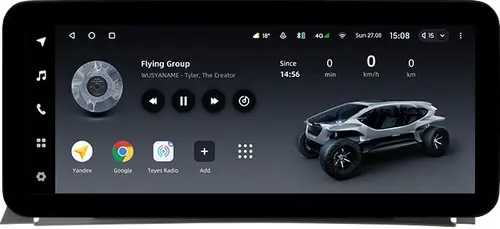 Магнитола для BMW X3 F25 2010-2012 CIC (рамка тип 1) - Teyes LUX ONE ROUND монитор 12.3" 2K QLED на Android 10, Быстрая, CarPlay, 4G SIM-слот