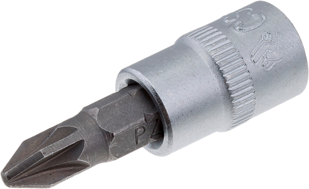 Торцевая головка короткая с битой 1/4" PZ2, СТАНКОИМПОРТ, CS-14.12.PZ2