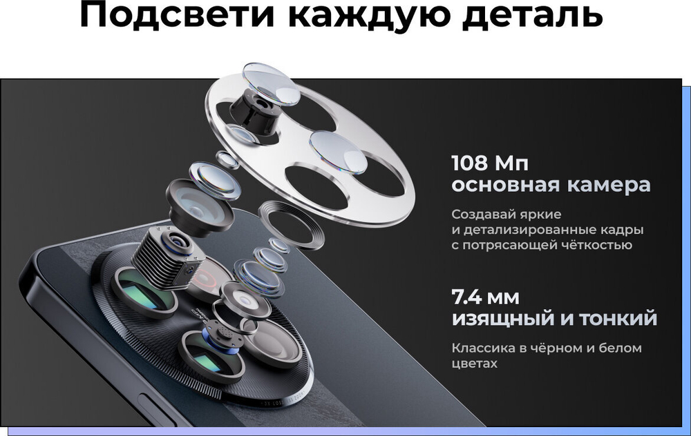 Смартфон TECNO SPARK 30 Pro 8/128ГБ (Ростест), Dual nano SIM, arctic glow