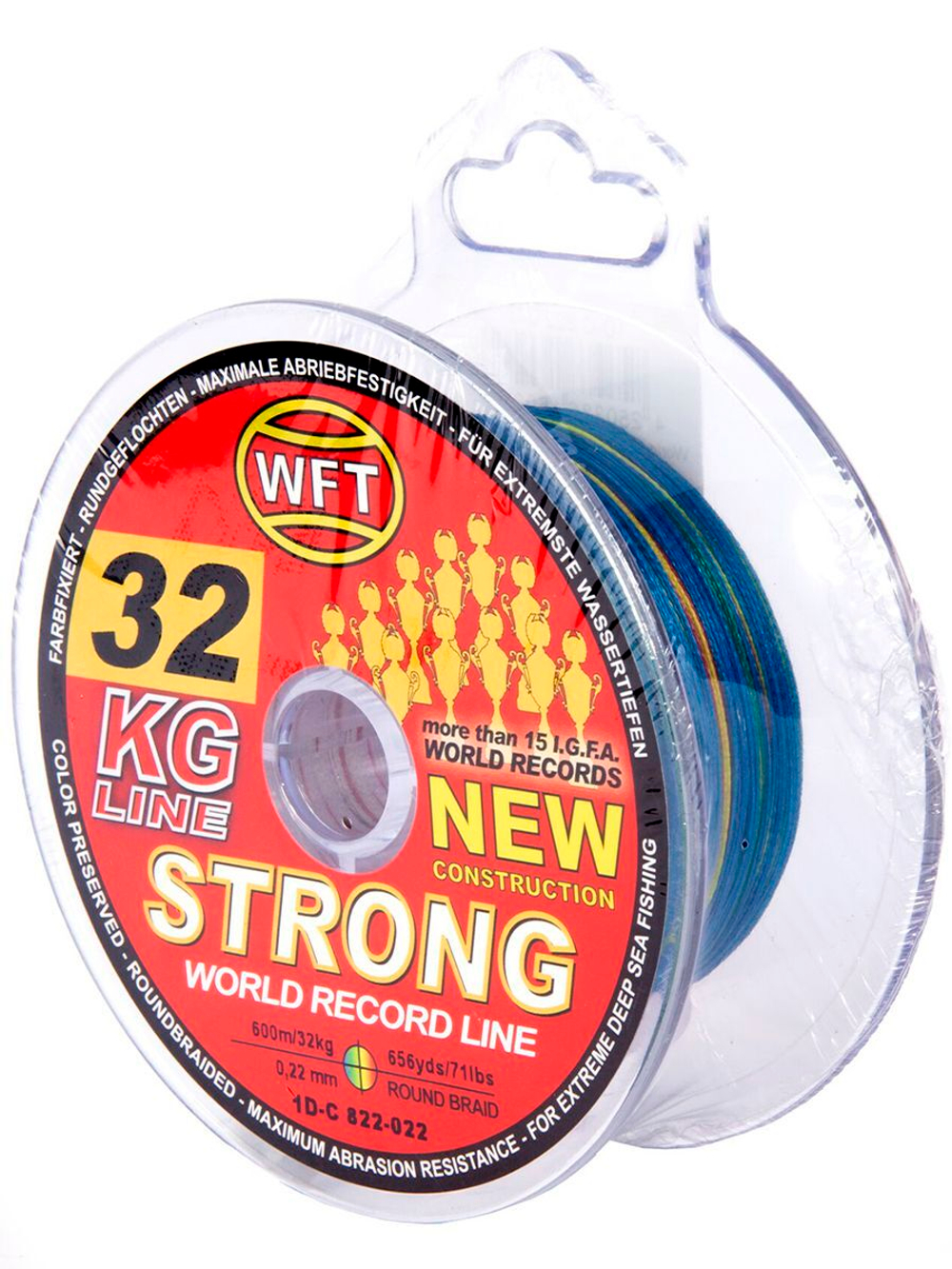 Шнур плетёный WFT KG STRONG Multicolor 300/025
