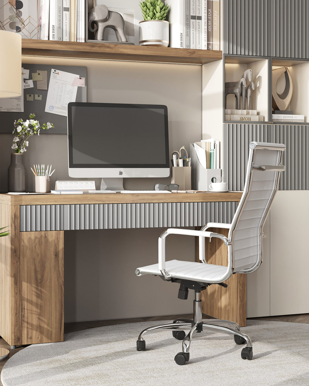 Кресло руководителя TopChairs City белое