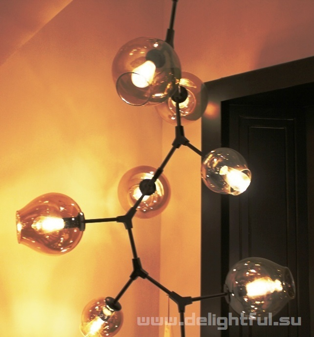 Люстра BRANCHING BUBBLE CHANDELIER 11  by LINDSEY ADELMAN     cascade ( dark )