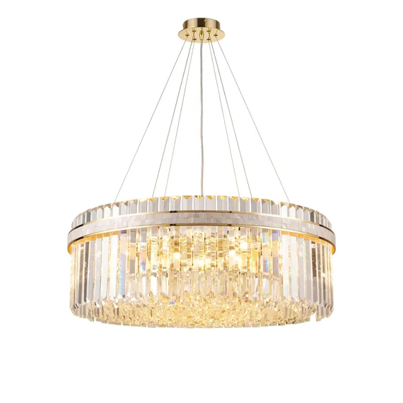 Люстра подвесная NewRgy NWK108-ф800*H280(1200) H GOLD, 18×40 Вт, золотая