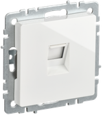 BRITE Розетка компьютерная RJ45 кат.5E РК10-БрБ белый