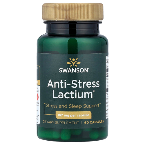 Swanson Vitamins, Anti-Stress Lactium®, 167 мг, 60 капсул