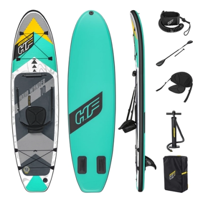 SUP-доска для плавания Aqua Wander TravelTech, 305*84*12 см + 6 аксессуаров, до 120 кг,Bestway (65375)