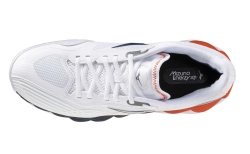 Теннисные кроссовки Mizuno Wave Enforce Tour 2 CC - white/insignia blue/orange