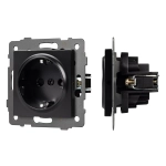 Механизм электрической розетки SCT-MEU1-PL-BK-V (250V, 16A) (Arlight, -)