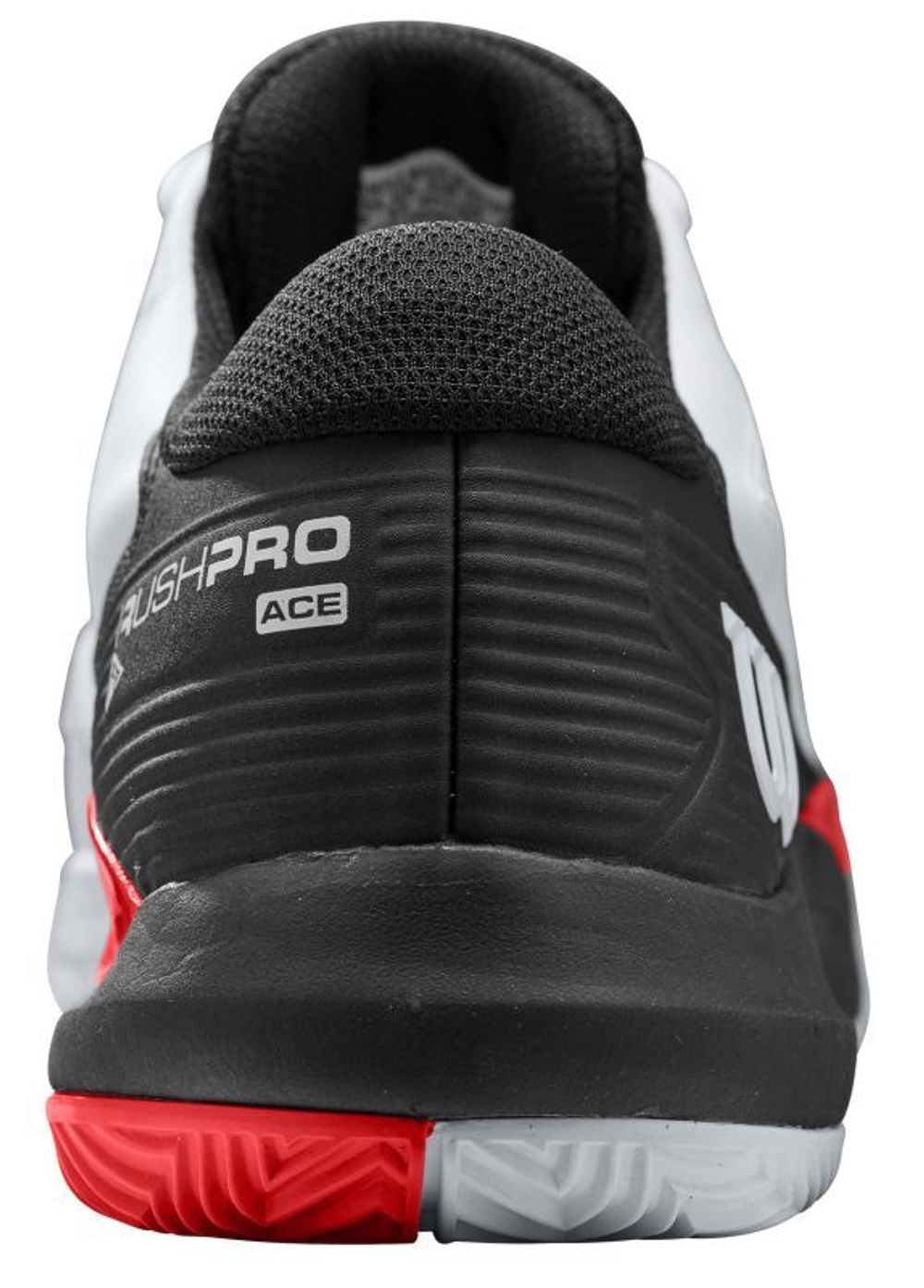 Мужские кроссовки теннисные Wilson Rush Pro Ace Clay M - white/black/poppy red